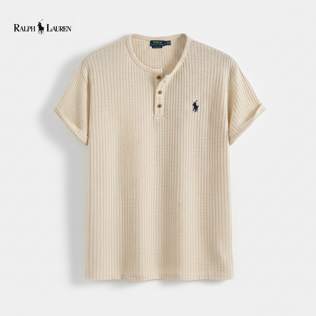 Ventura Waffle-Knit Henley