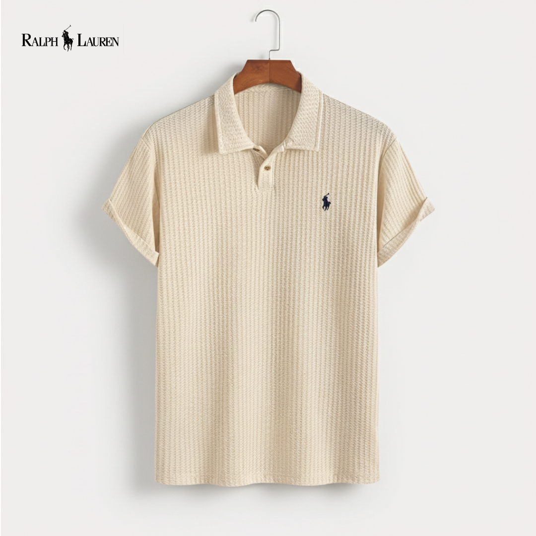 Textured Knit Resort Polo