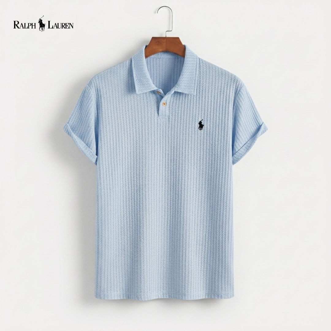 Textured Knit Resort Polo