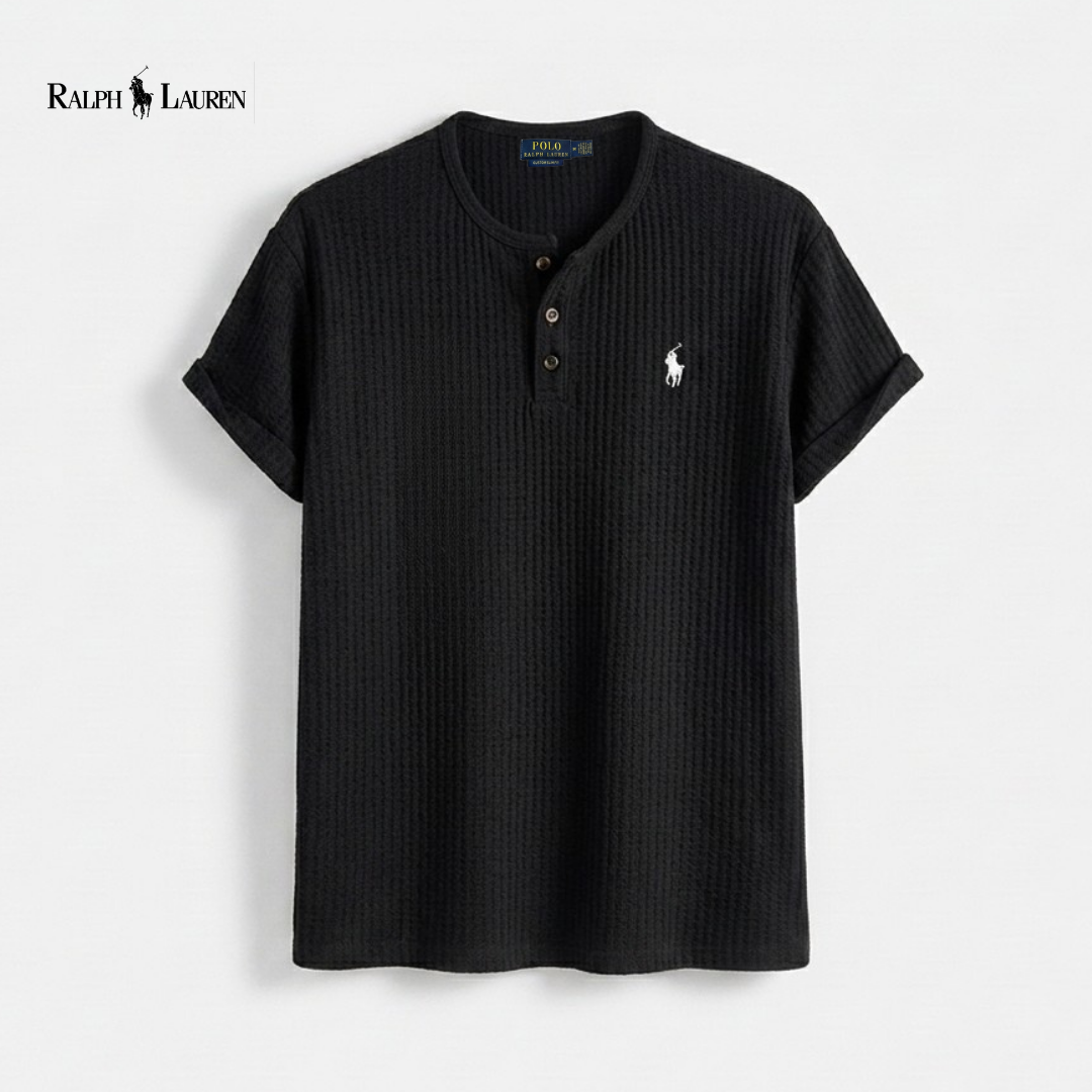 Ventura Waffle-Knit Henley