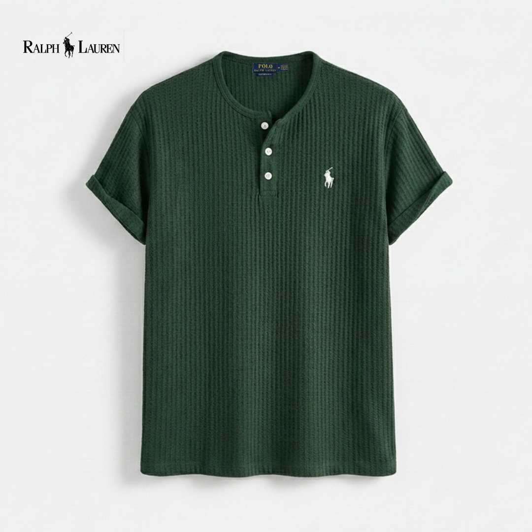 Ventura Waffle-Knit Henley