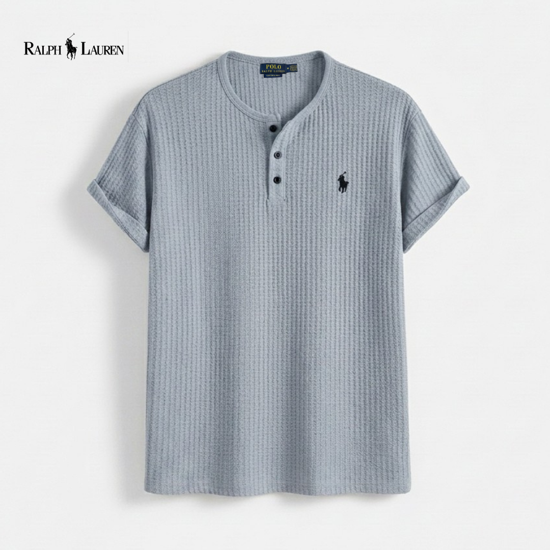Ventura Waffle-Knit Henley