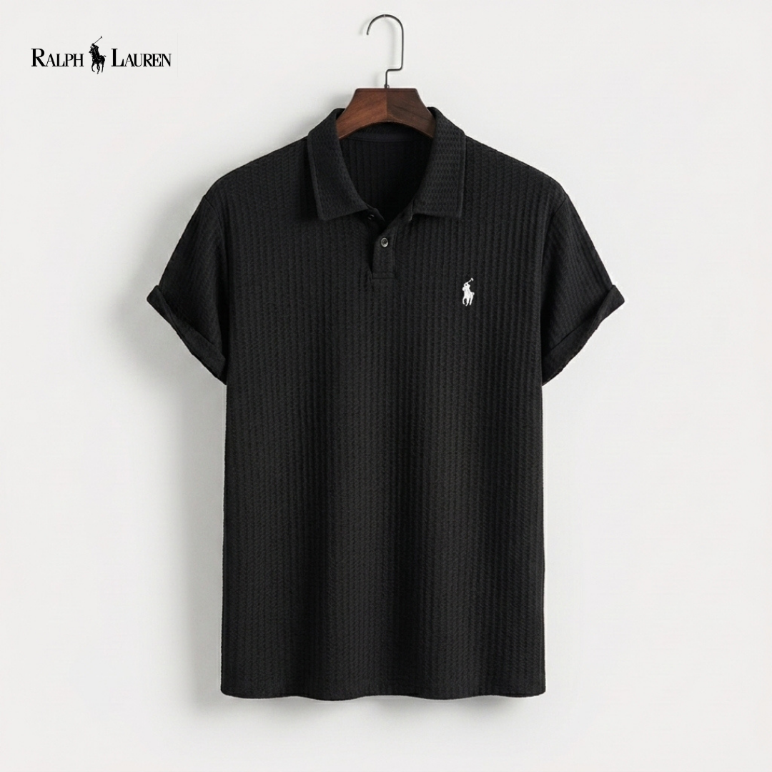 Textured Knit Resort Polo