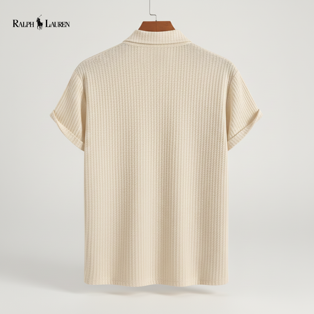 Textured Knit Resort Polo